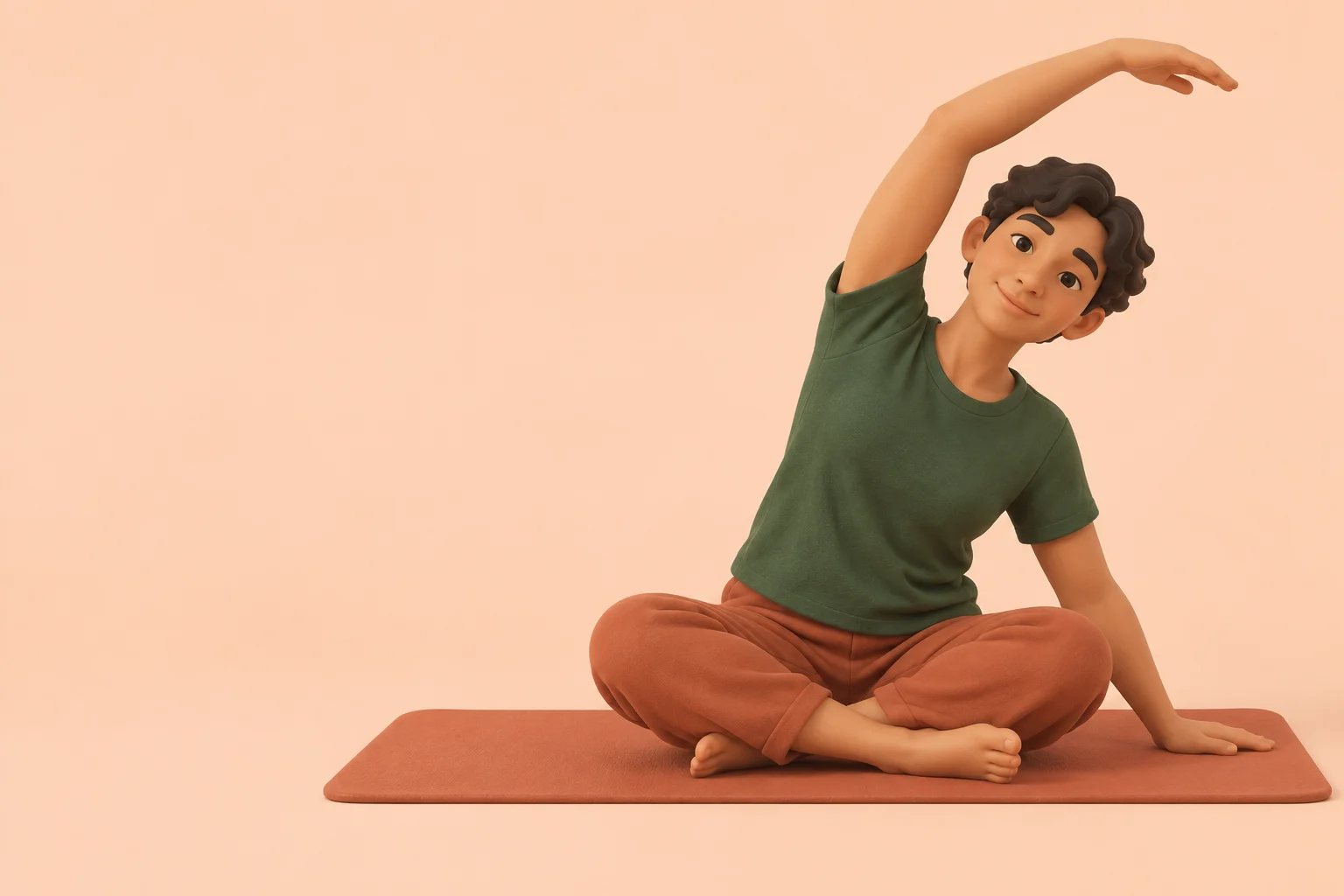 Seated side stretch